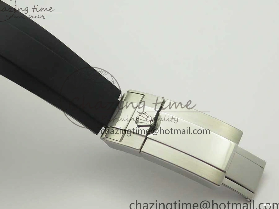 MiroTime 0217 Daytona 116519 Noob 1:1 Best Edition 904L SS Case Gray Black Dial on Black Rubber Strap SA4130 (Free Extra Strap) Durable 3336